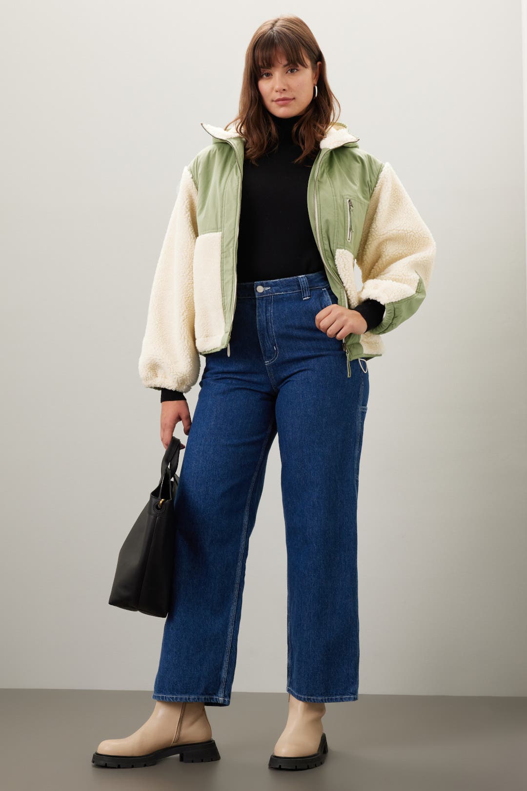 Green Hooded Fleece Jacket by Thakoon x RTR | Rent the Runway