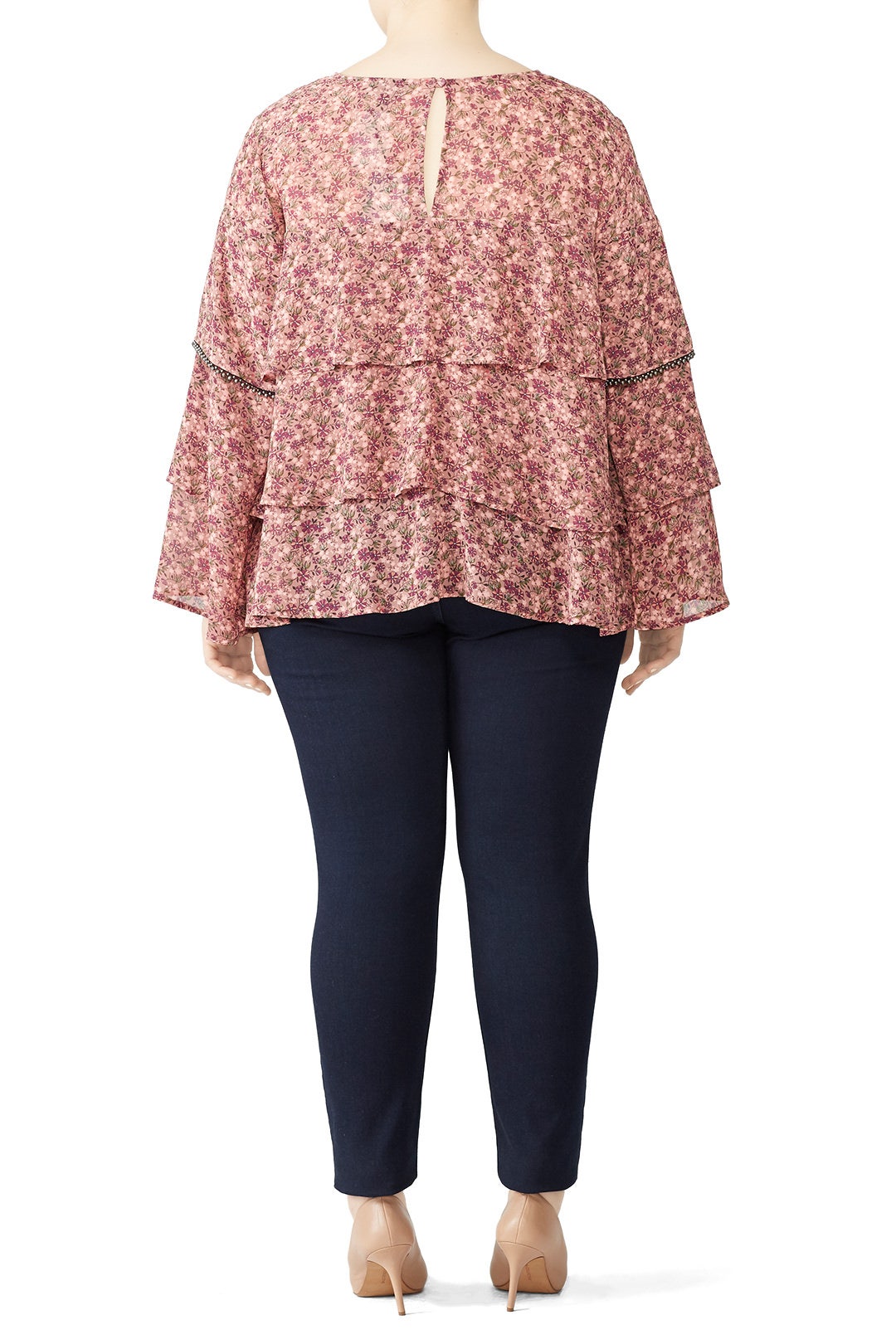 Sabine Ruffle Tiered Blouse by B Collection by Bobeau 5