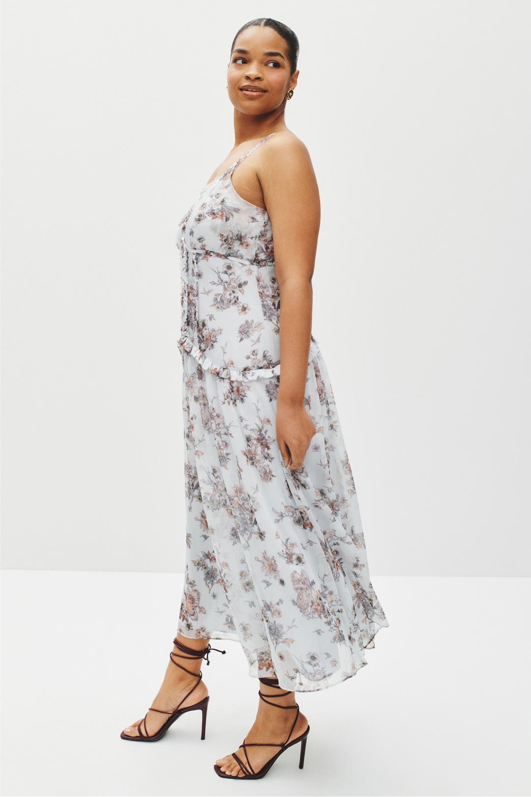 Lace Detail Slip Midi Dress by Jason Wu x RTR | Rent the Runway