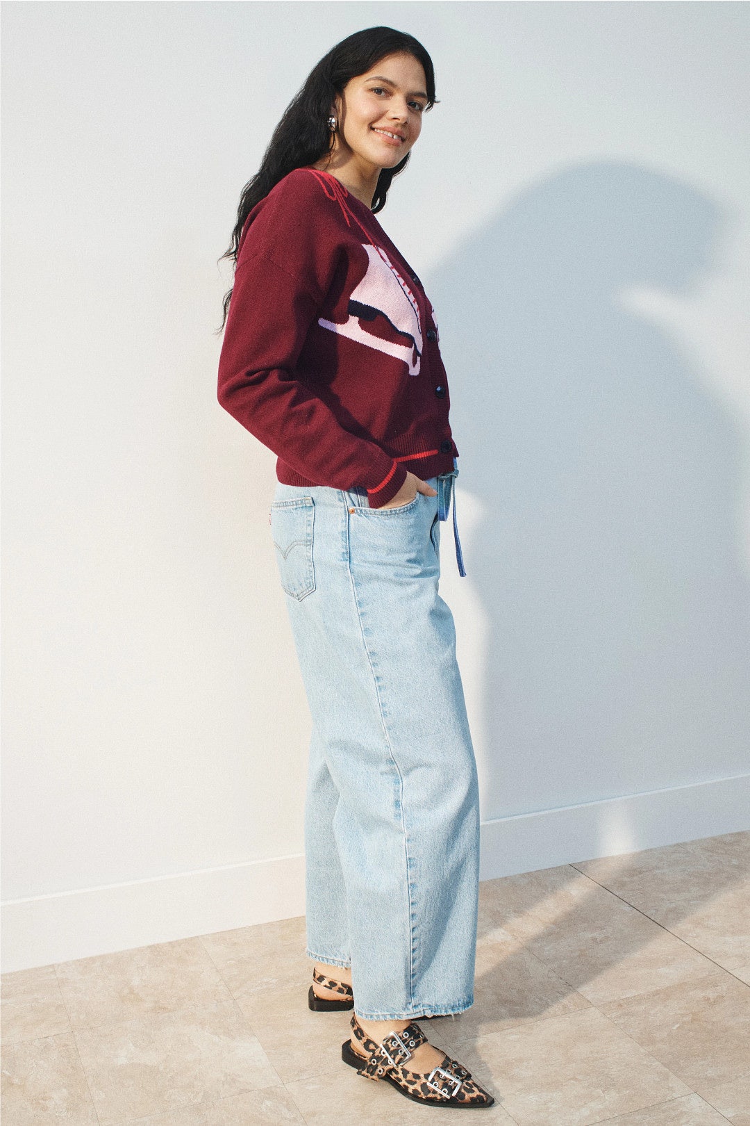 Red Cori Cardigan by Rachel Antonoff 6