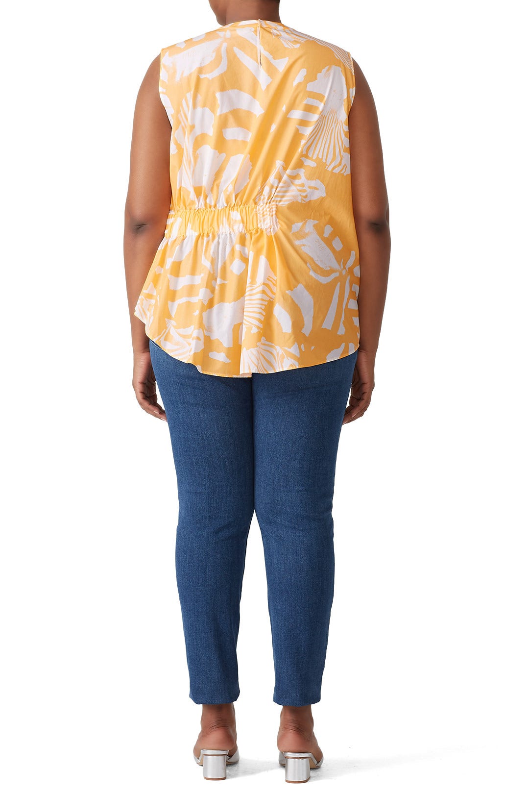 Tropic Orange Rouched Top by Genny 5