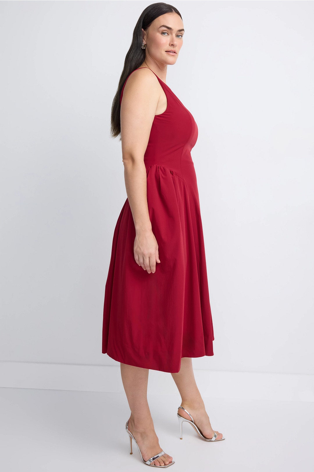 Boat Neck Midi Dress by Jewel x Badgley Mischka 6