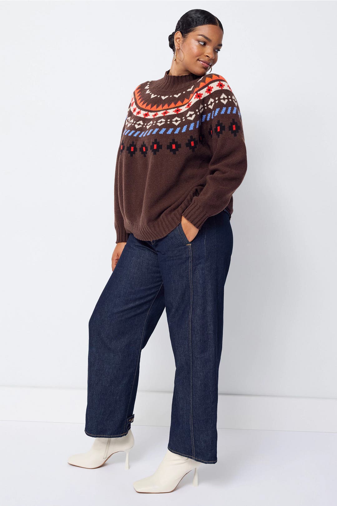 Hardy Fairisle Crewneck Sweater by Weekend Max Mara | Rent the Runway