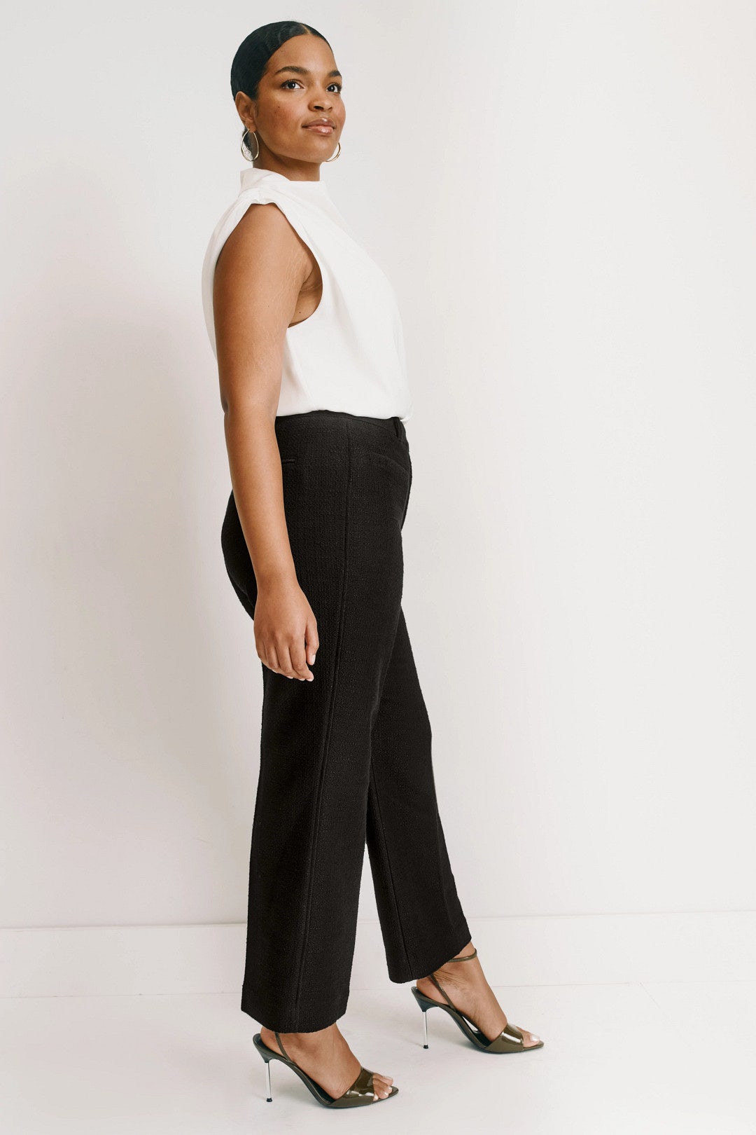 Tweed Cropped Kick Flare Trouser by 3.1 Phillip Lim 6