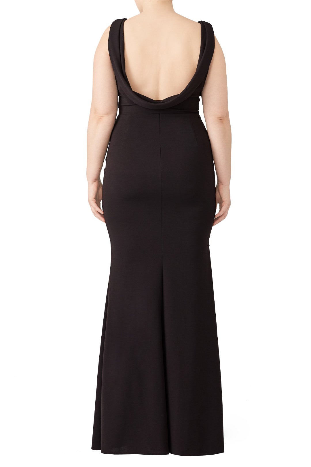 Black Cowl Back Gown by Katie May 5