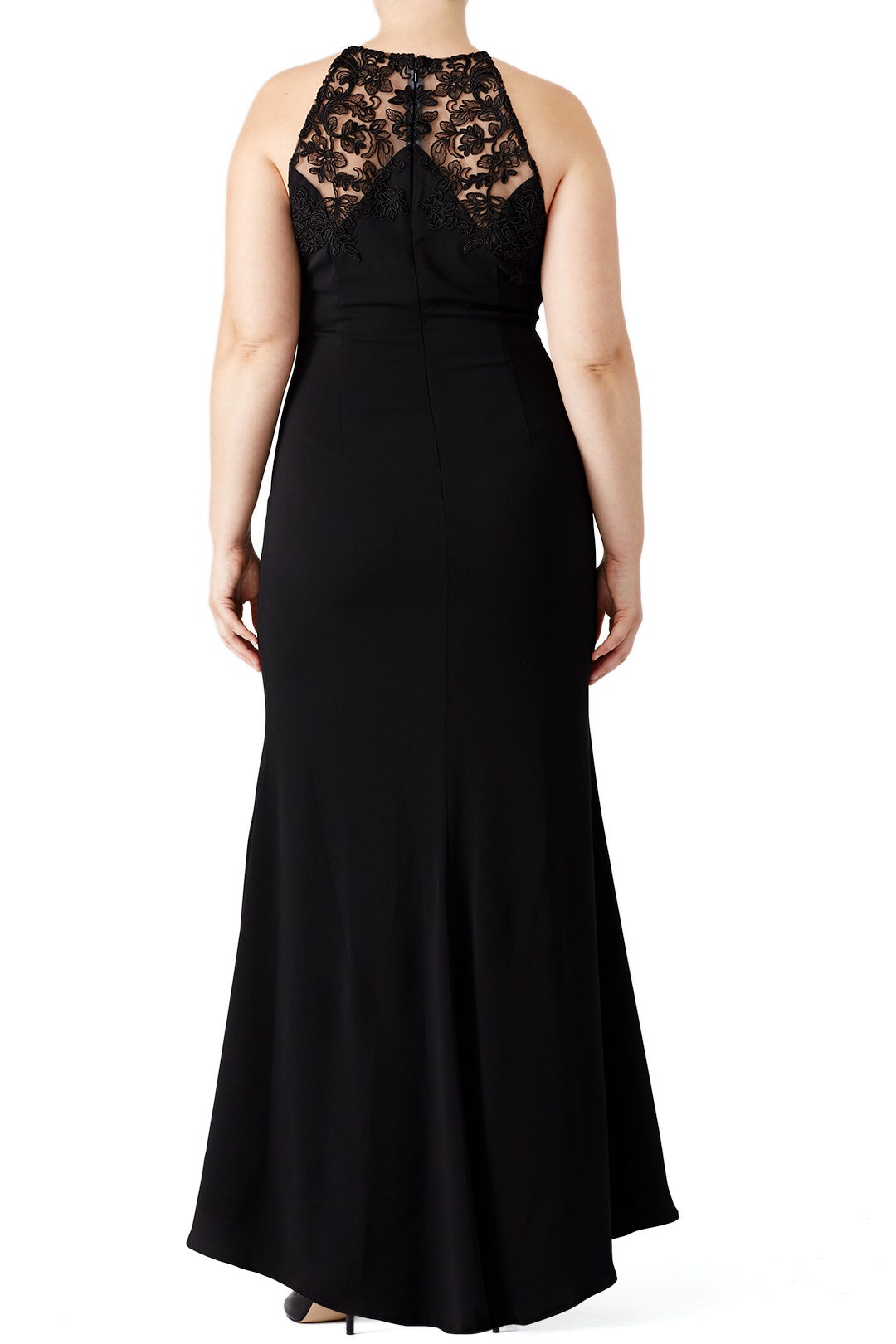Black Lace Tyler Gown by Badgley Mischka 5