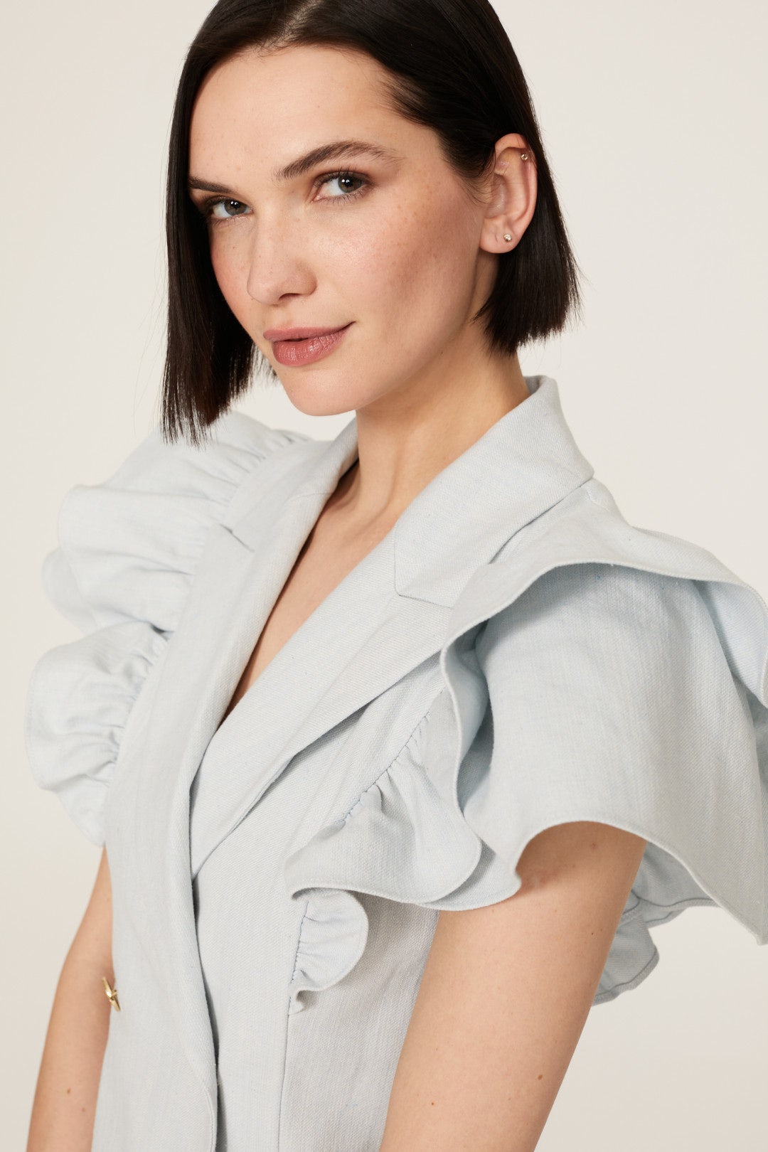 Angelina Ruffle Dress by Sandro 3