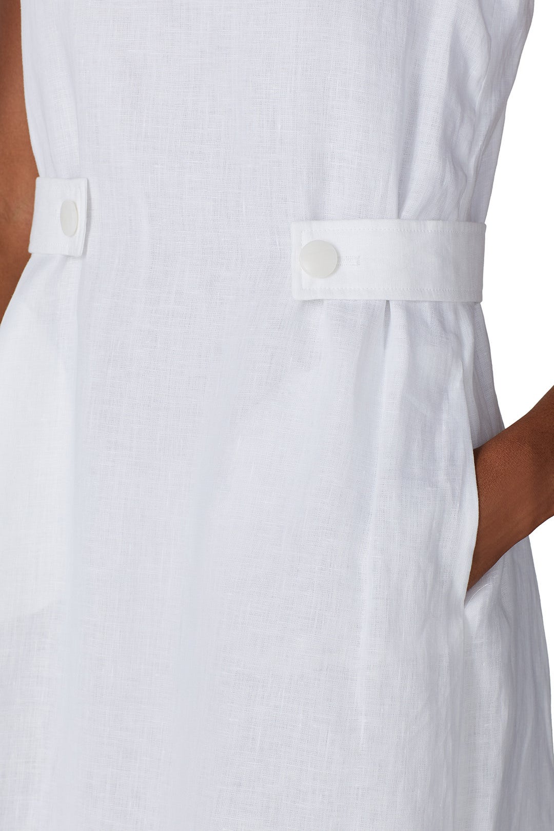 White Side Button Dress by Emporio Armani 3