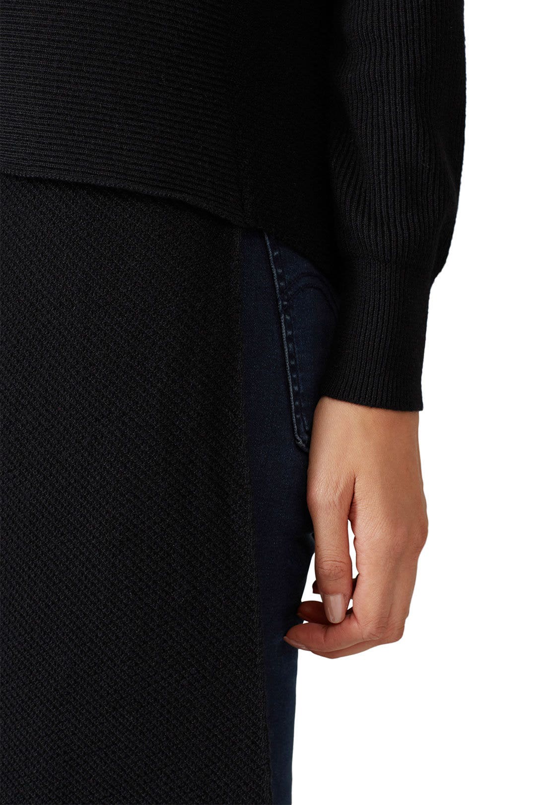 Black Asymmetrical Sweater by Derek Lam 10 Crosby x RTR 3