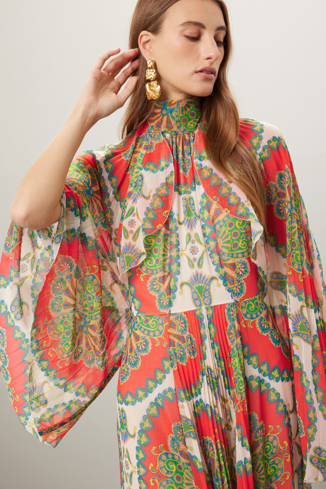ワンピース ETRO SS25 Dresses (WRHA0385 99SP5E3X0883) ETRO patchwork-print Shift Dress | White | FARFETCH