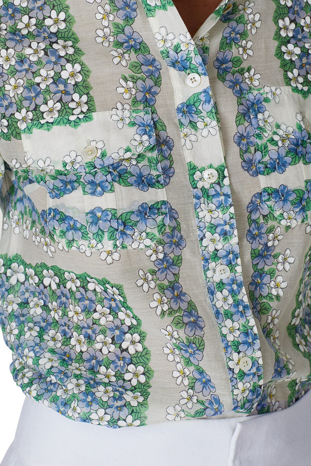 Printed Cotton Blouse by Tory Burch 3