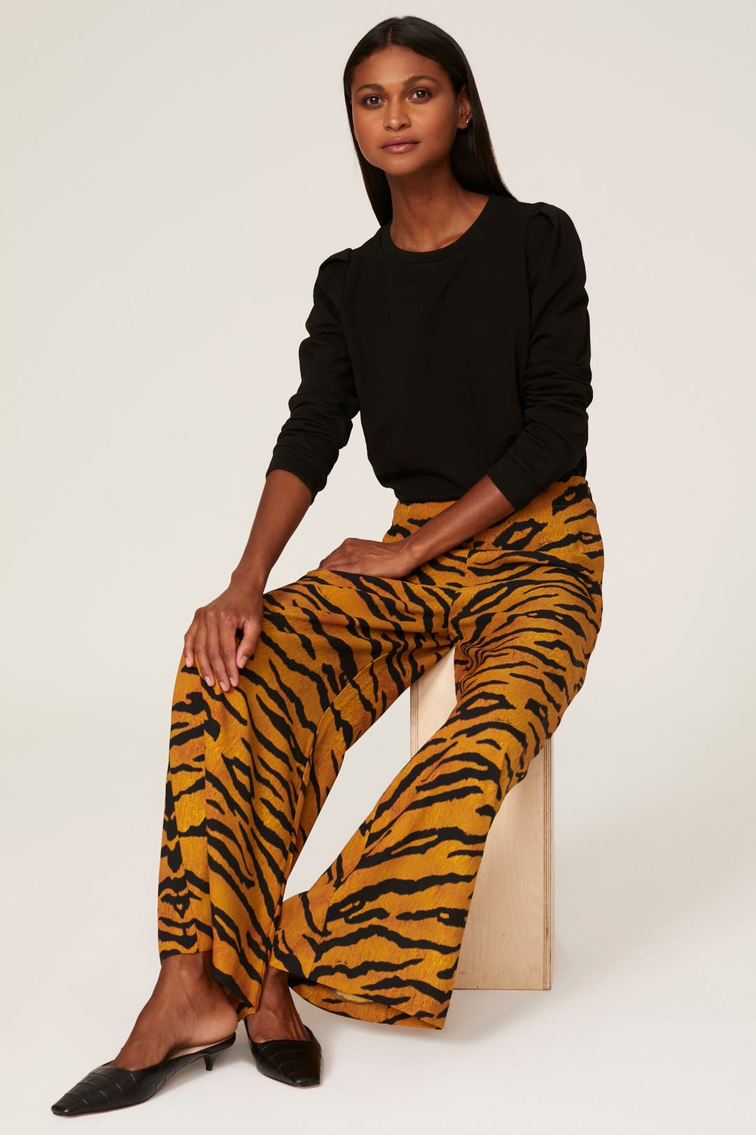 Tiger Print Culottes by Adam Lippes x RTR | Rent the Runway