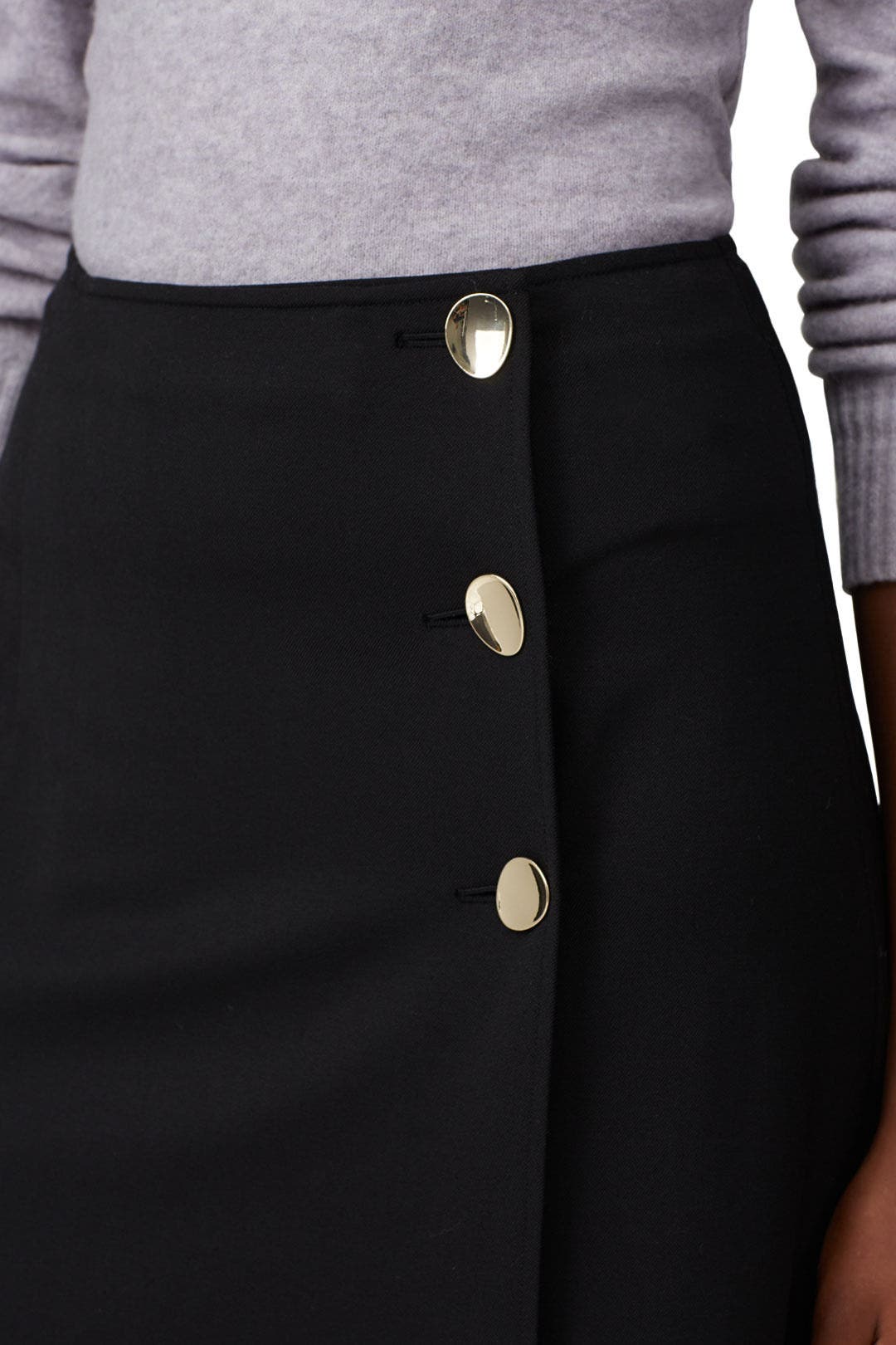 Side Slit Twill Skirt by kate spade new york 3