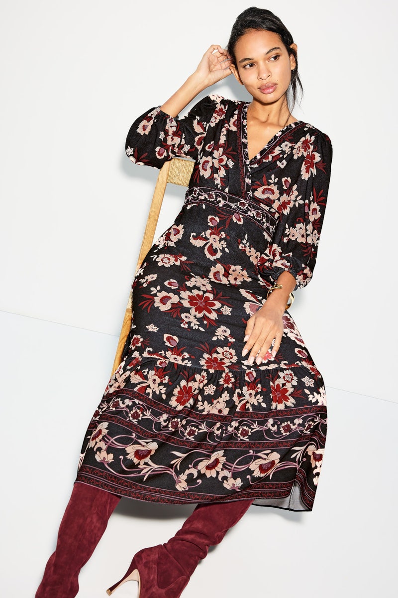 V Neck Floral Midi by Donna Morgan - Photo 3