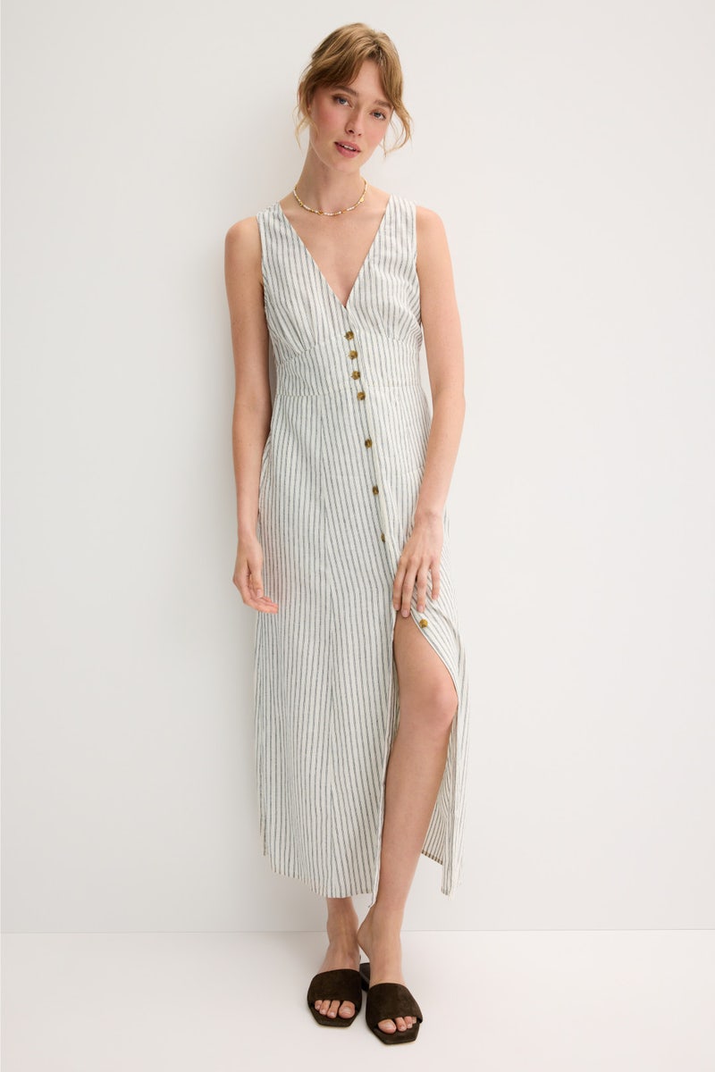 Striped Knit Maxi Dress by Sandro | Rent the Runway