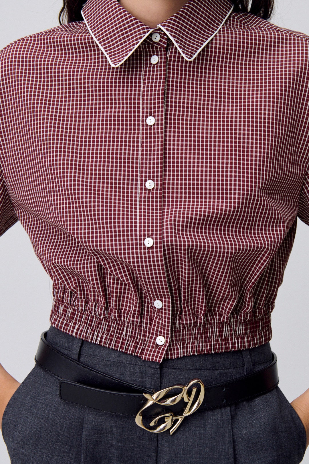 Short Checkered Shirt by Claudie Pierlot 1
