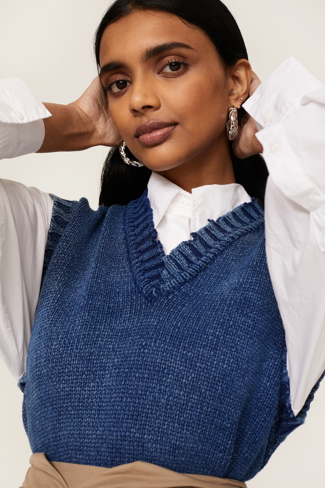 Blue Sweater Vest by Maison Margiela 3