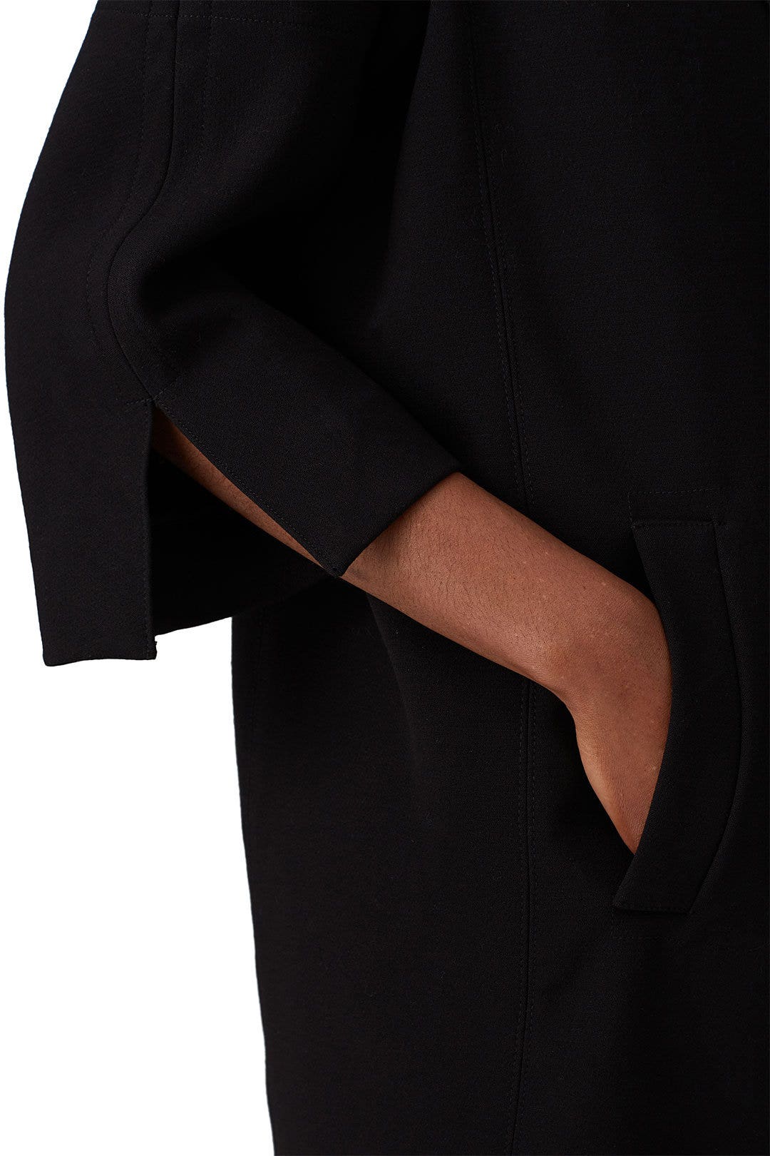 Black Quarter Sleeve Coat by KF/KaufmanFranco x RTR 3