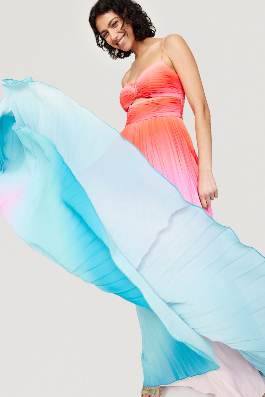 Emmett Pleated Gown by AMUR | Rent the Runway