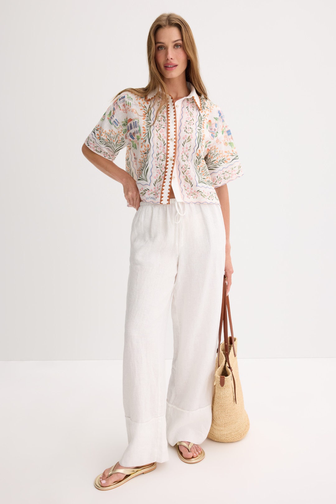 Alaia Linen Top