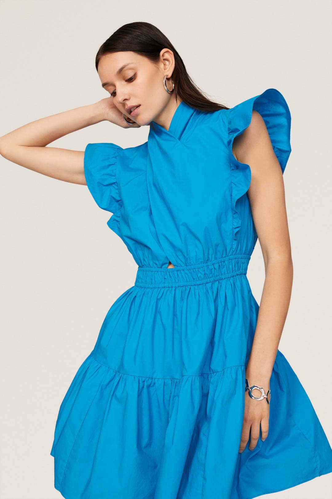 Blue Mini Dress by Line + Dot | Rent the Runway