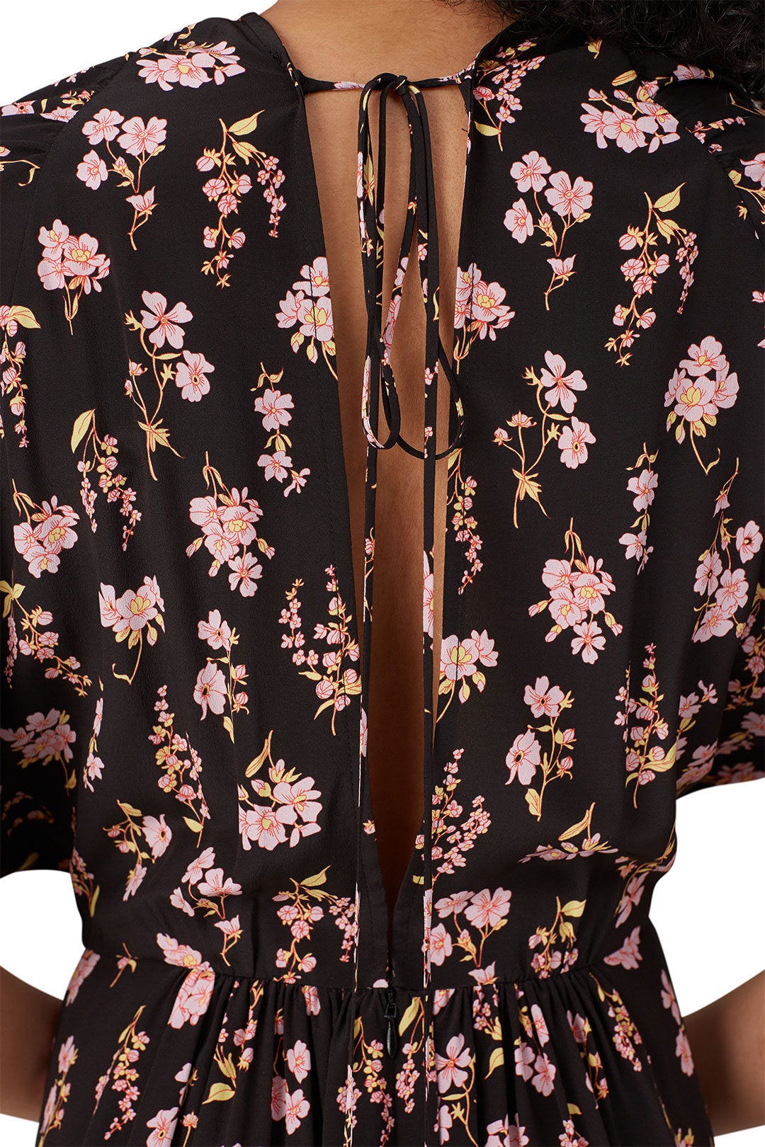 Floral Printed Open Back Dress by Les Reveries 3