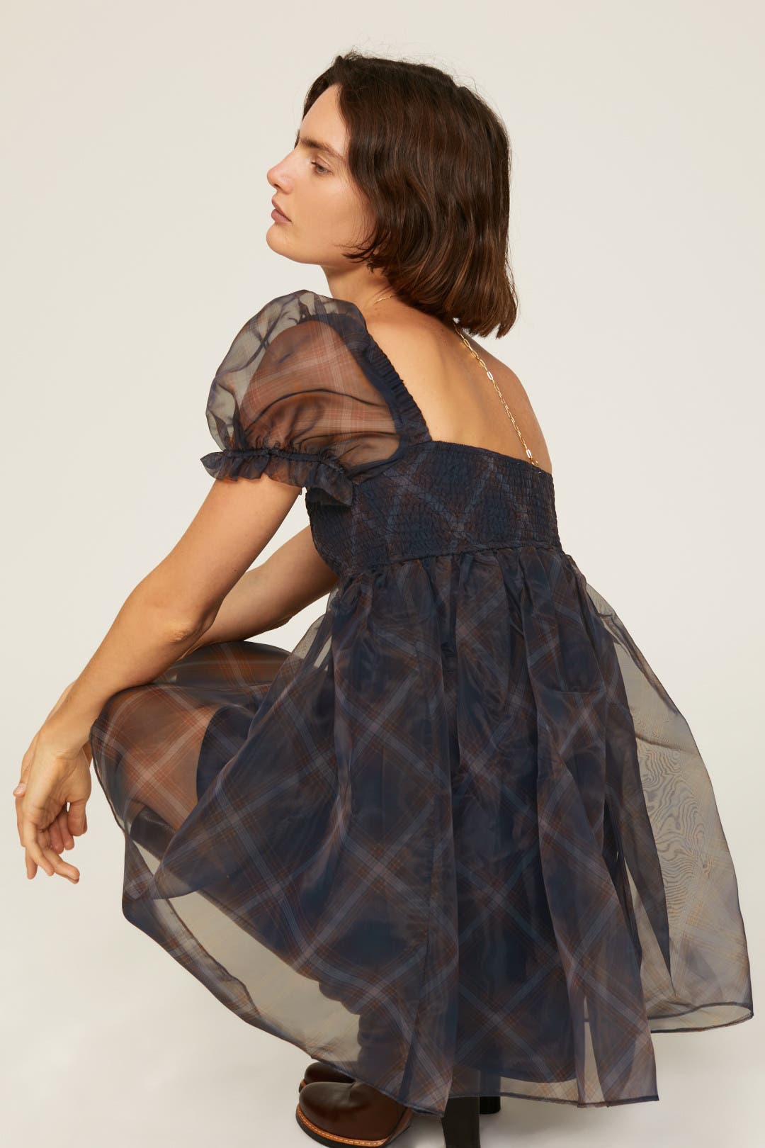 Puff Sleeve Organza Mini Dress by WEWOREWHAT | Rent the Runway