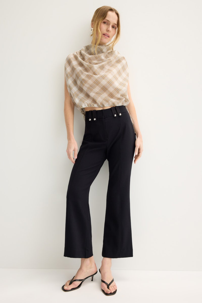 Dawson Crop Flare Trouser by Derek Lam 10 Crosby - Photo 3