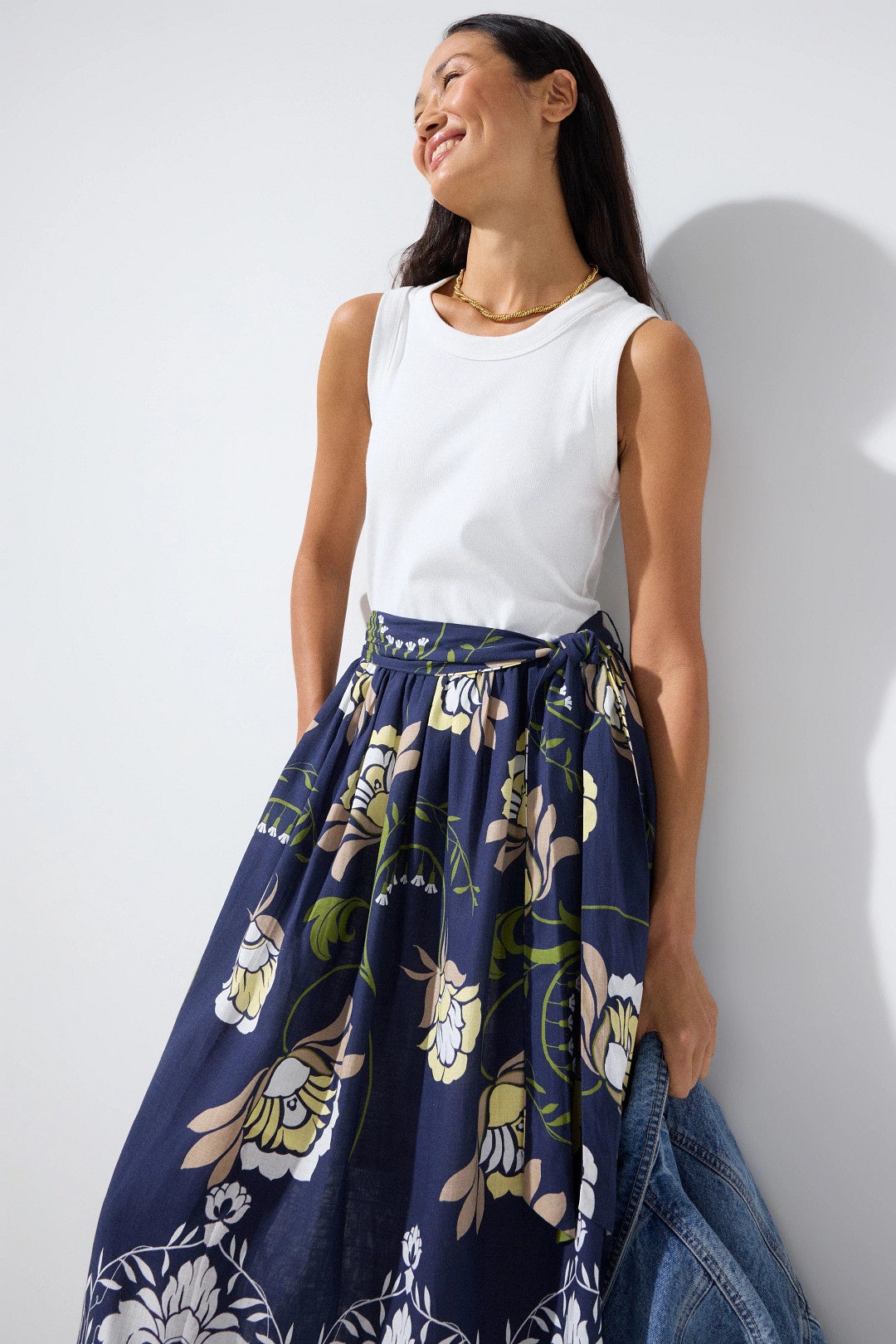 Seline Contrast Midi Dress by Fifteen Twenty 3