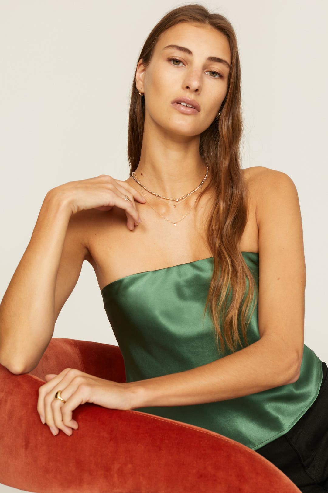 Spritz Silk Top by Reformation | Rent the Runway