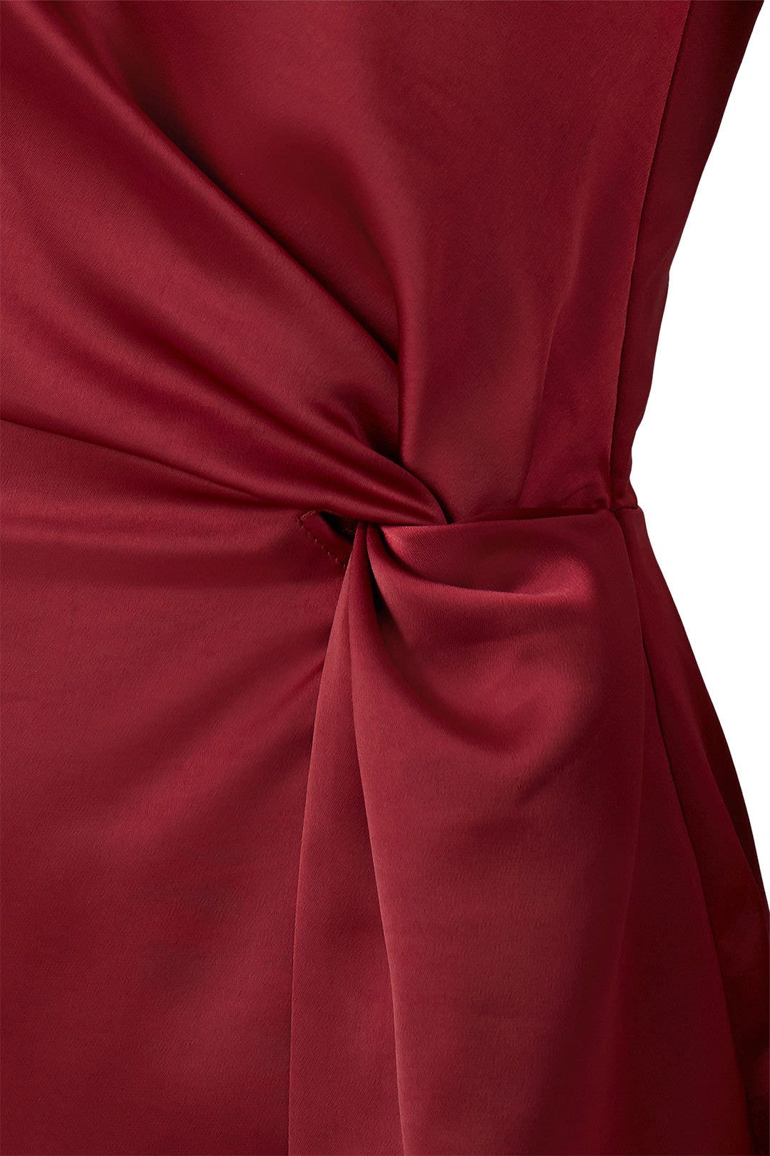 Plum One Shoulder Satin Gown by Harlyn 3