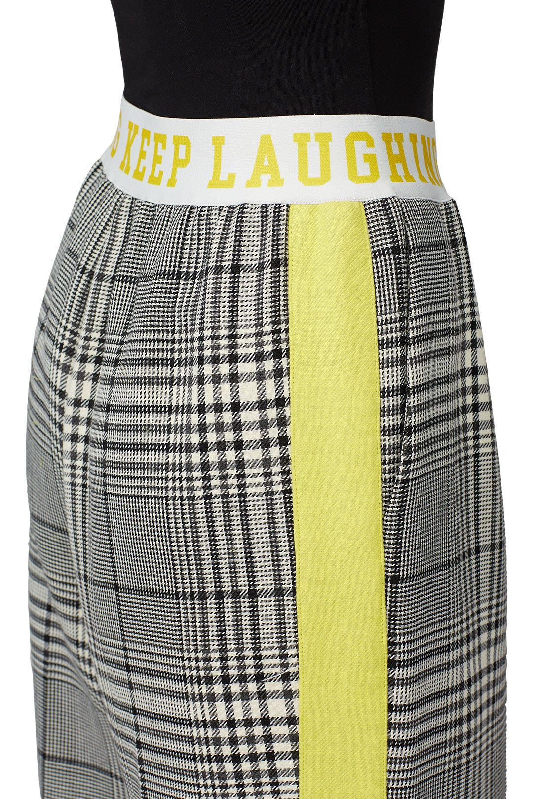 Plaid Printed Wide Leg Pants by Mira Mikati 3