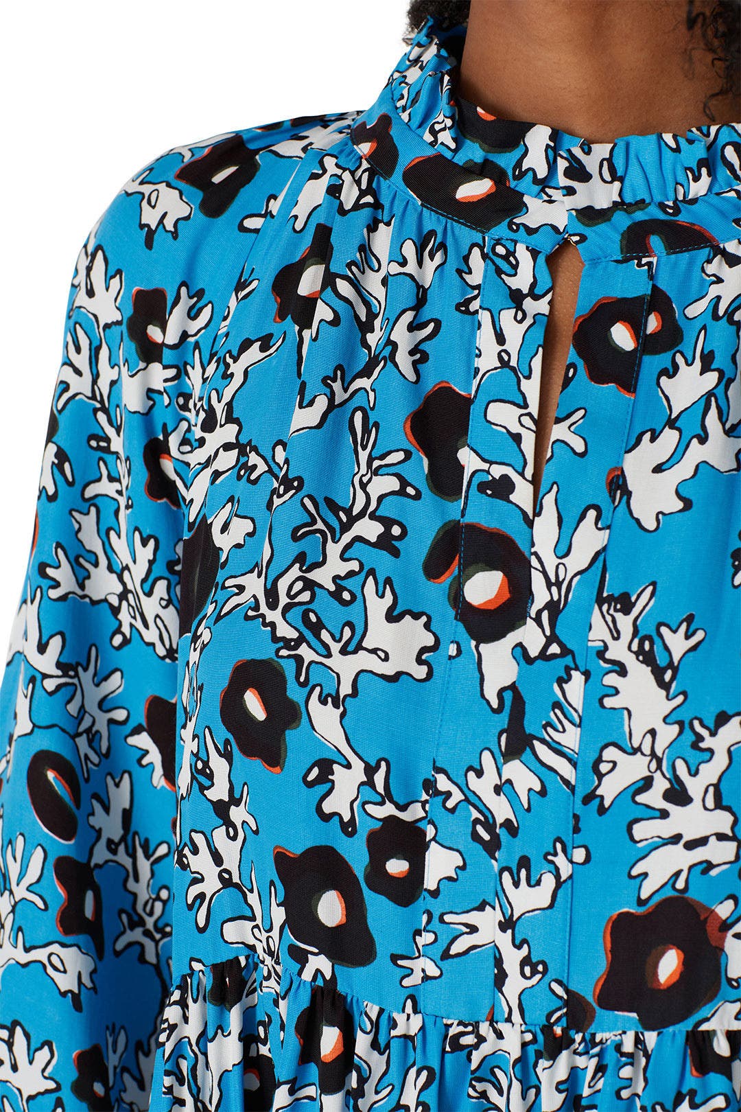 Blue Printed Jasmine Dress by STINE GOYA 3