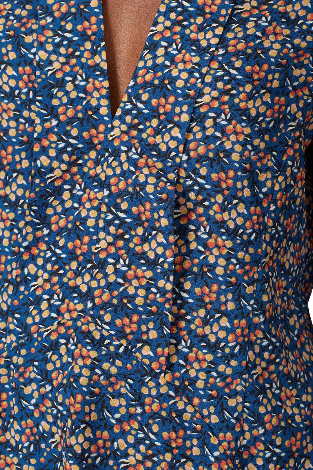 Blue Floral Printed Blouse by Derek Lam 10 Crosby x RTR 3