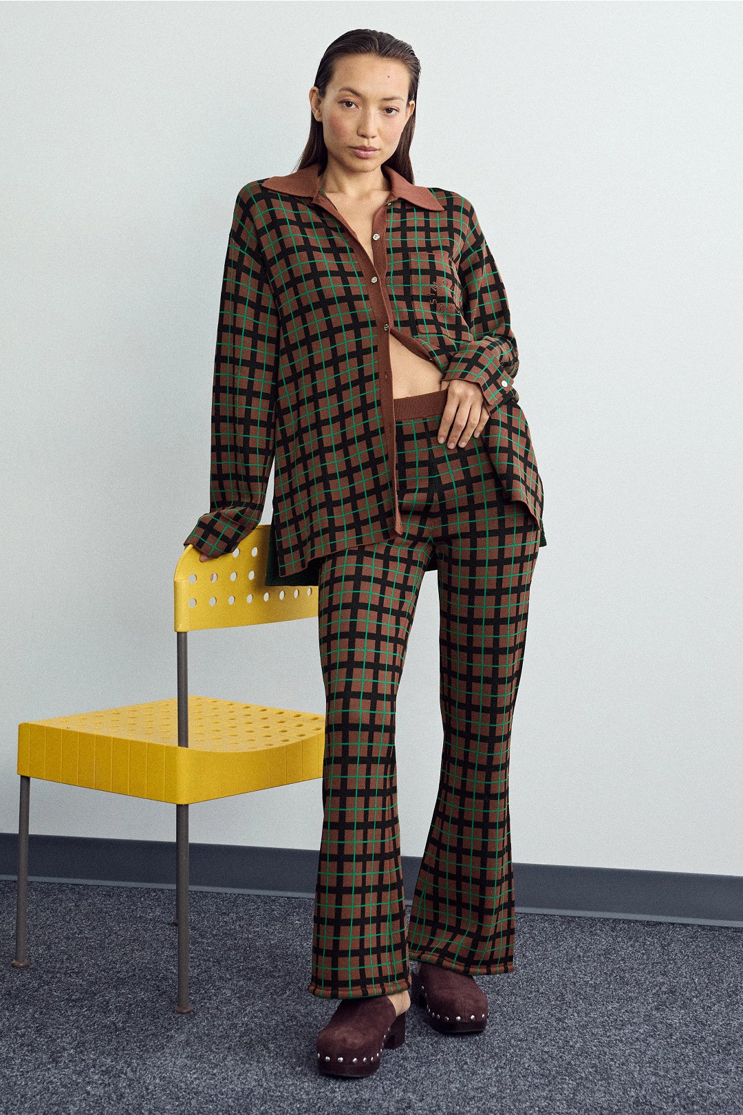 Plaid Blaz Knit Jacket by SIMONMILLER 3