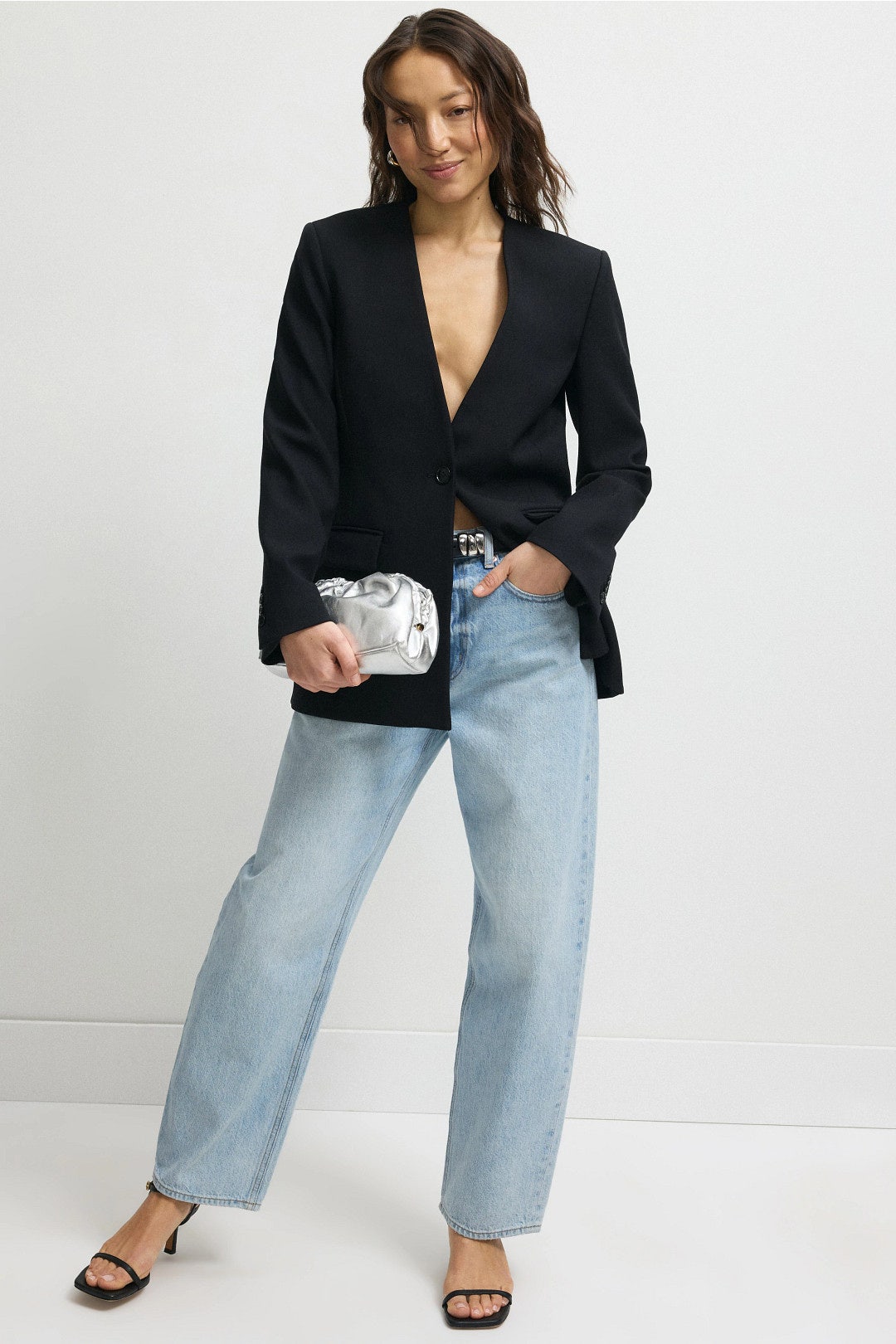 Wes Light Wash Barrel Jeans by PISTOLA 3