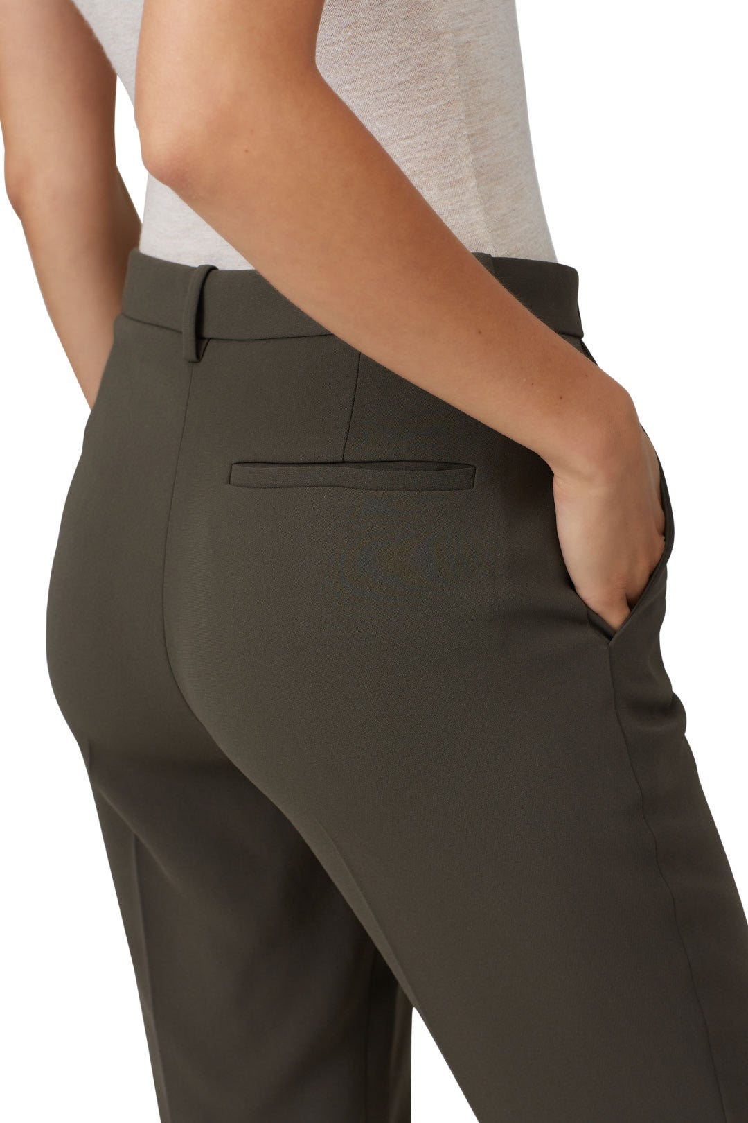 Classic Green Tailored Trousers by Theory 3