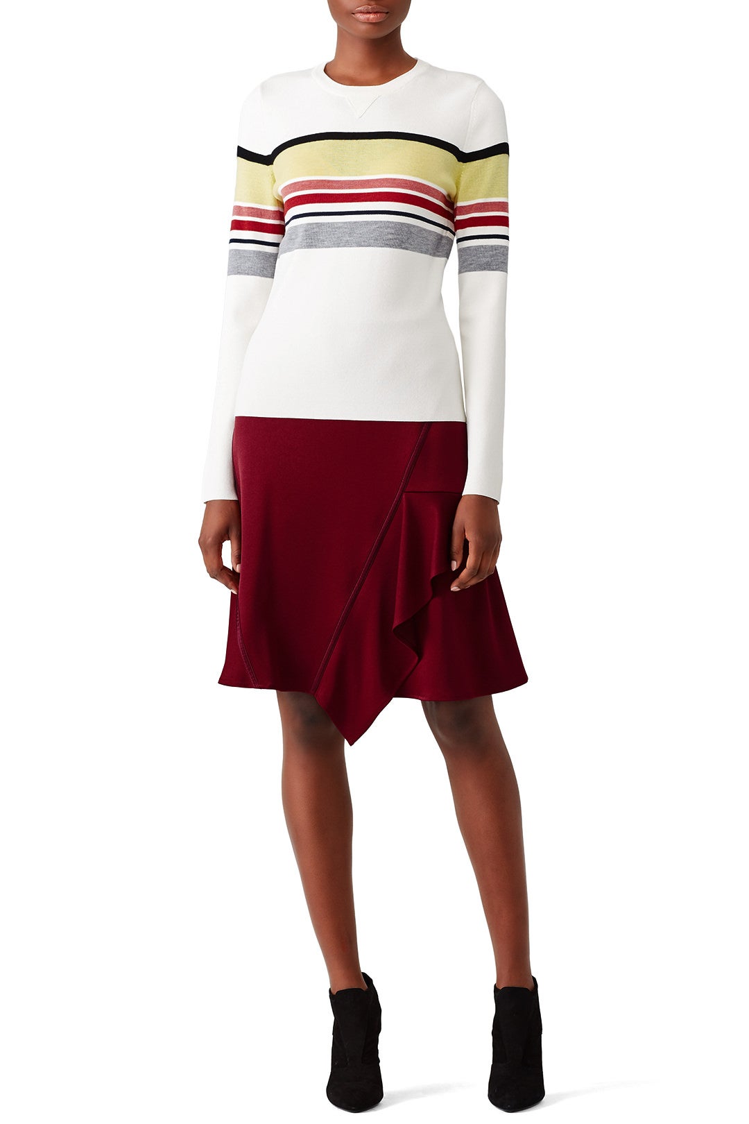 Garnet Asymmetrical Skirt by Jason Wu 3