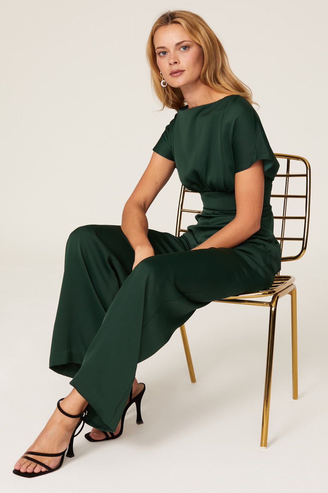 Green Wide Leg Jumpsuit by Alexia Admor 3