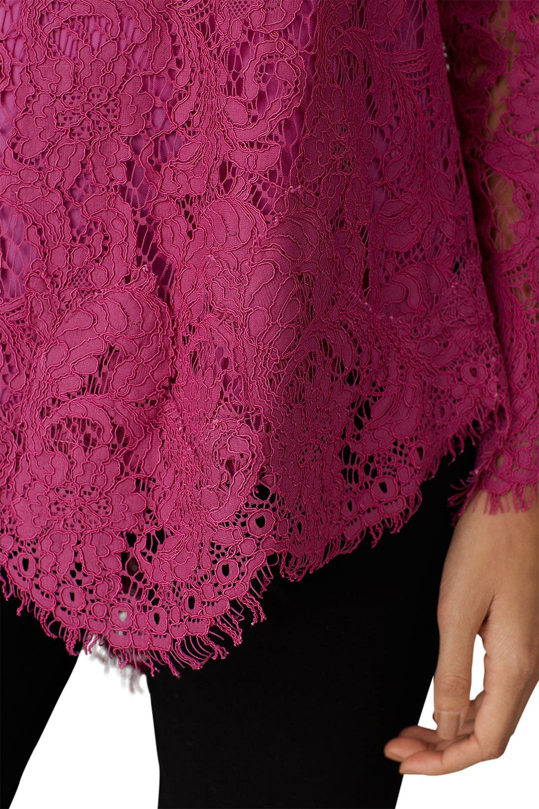 Magenta Lace Top by Adam Lippes x RTR 3