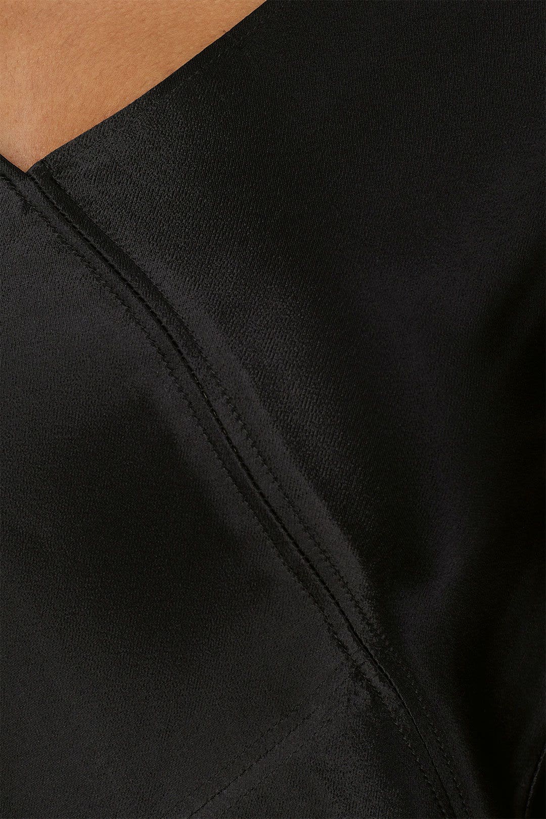 Satin V-Neck Shift Dress by ATM Anthony Thomas Melillo 3