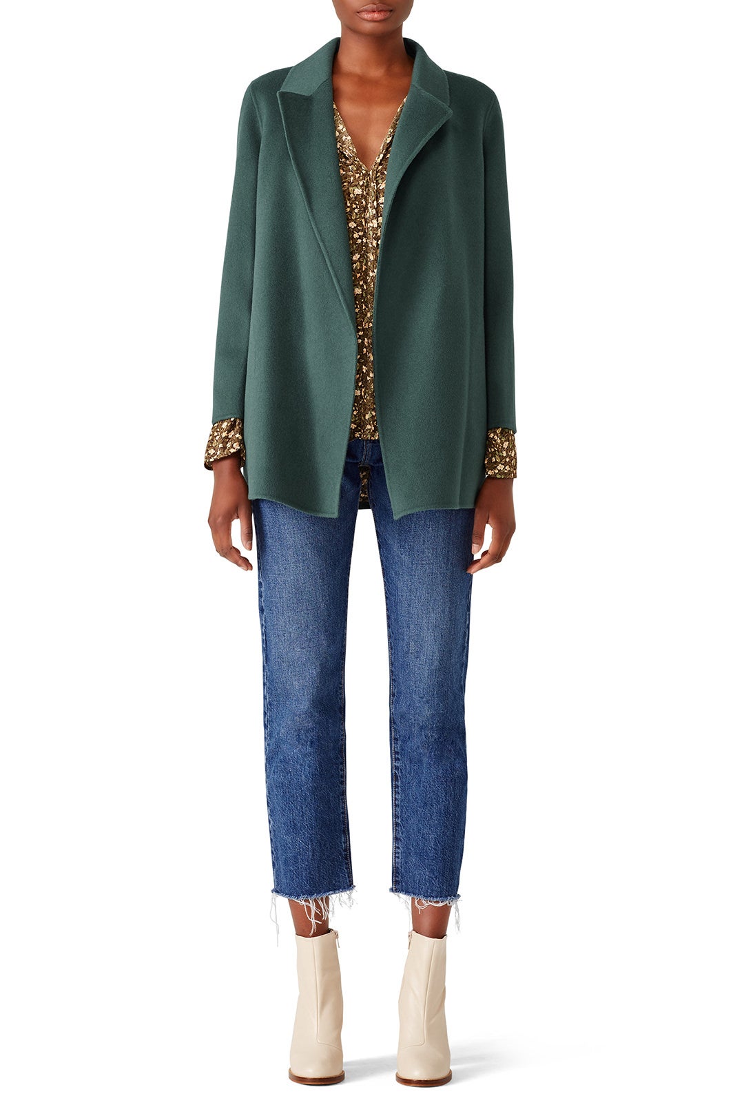 Back Pleated Blouse by B Collection by Bobeau 3