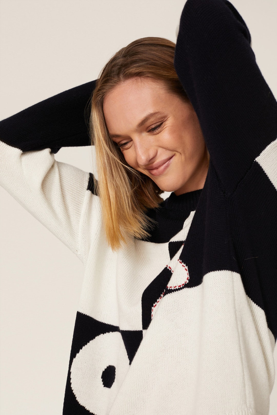 Tic Tac Toe Sweater by Staud 3