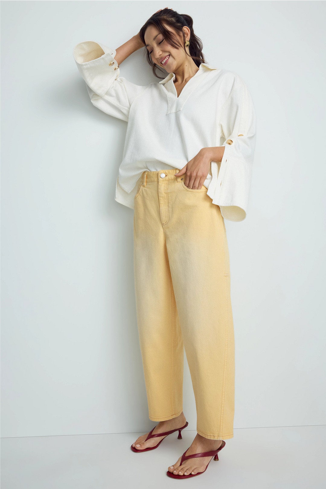 Yellow Ollie Jeans by Tanya Taylor 3