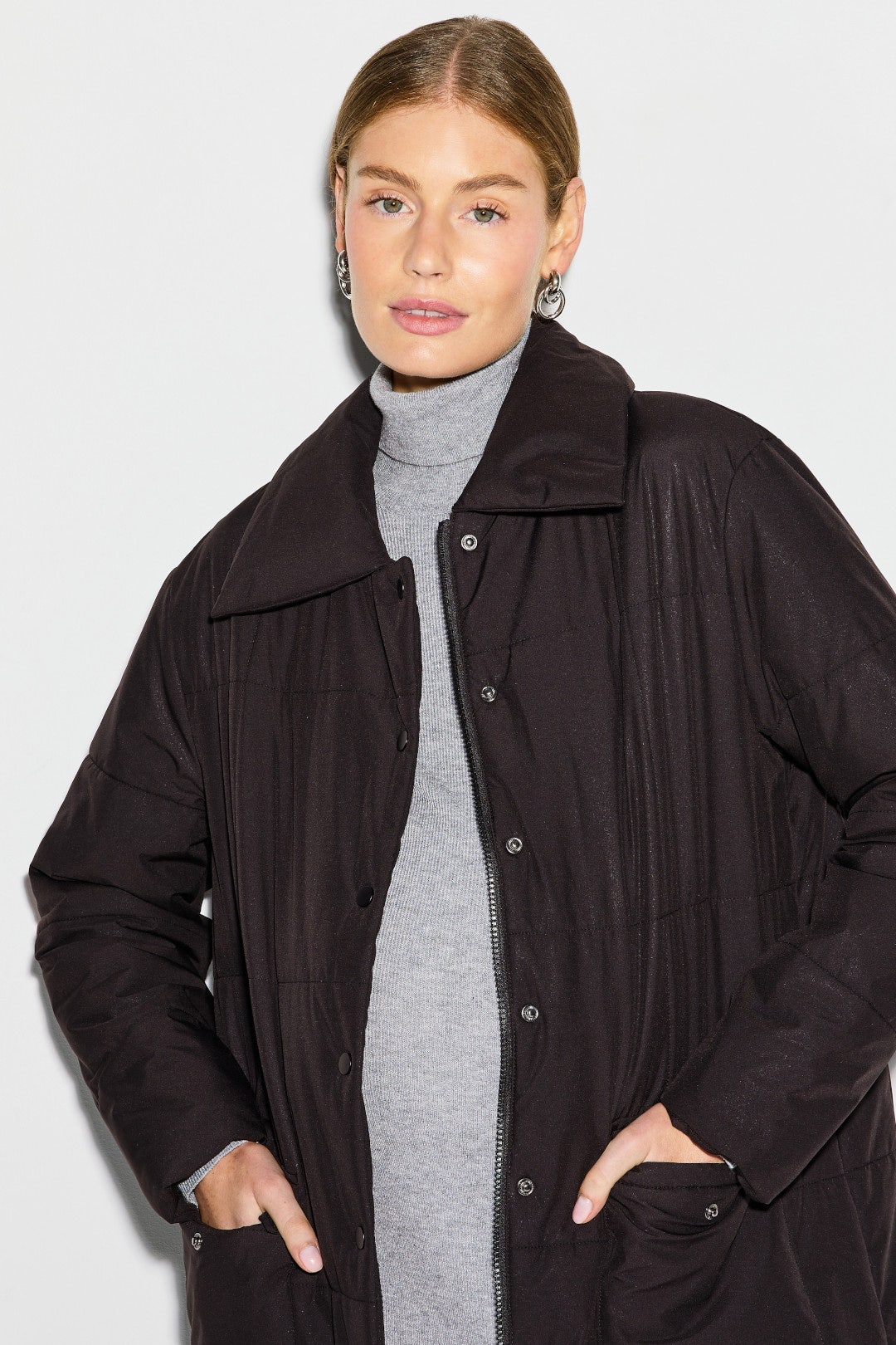 Maternity Puffer Coat by NOM Maternity 3