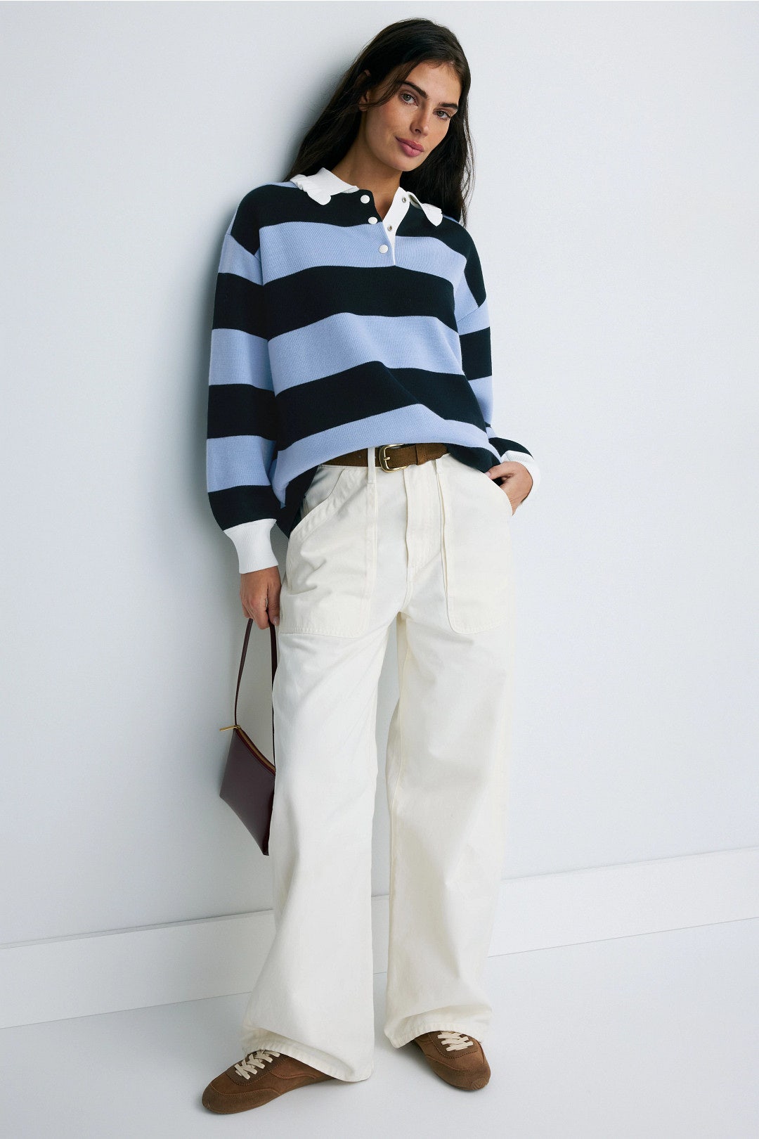 Manon Striped Rugby Shirt by Claudie Pierlot 3