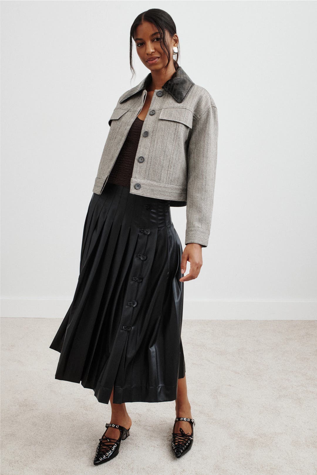 Tailored Jacket With Combo Collar by 3.1 Phillip Lim | Rent the Runway
