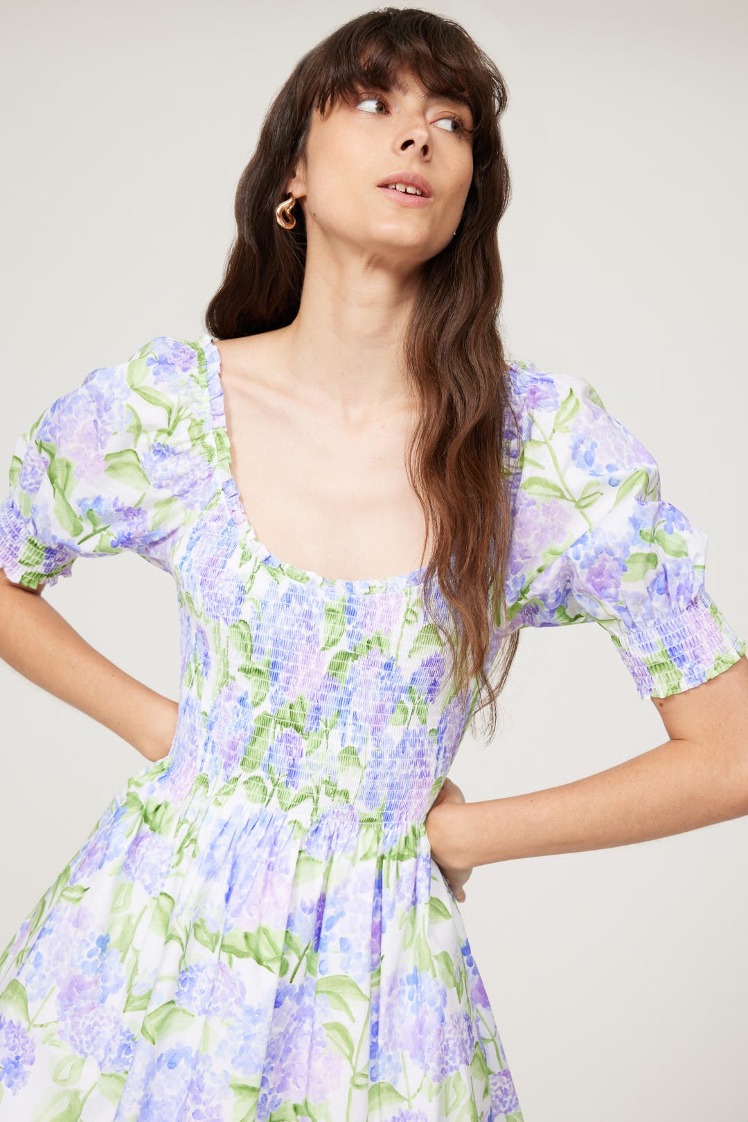 Blue Hydrangea Naia Nap Dress by Hill House Home | Rent the Runway