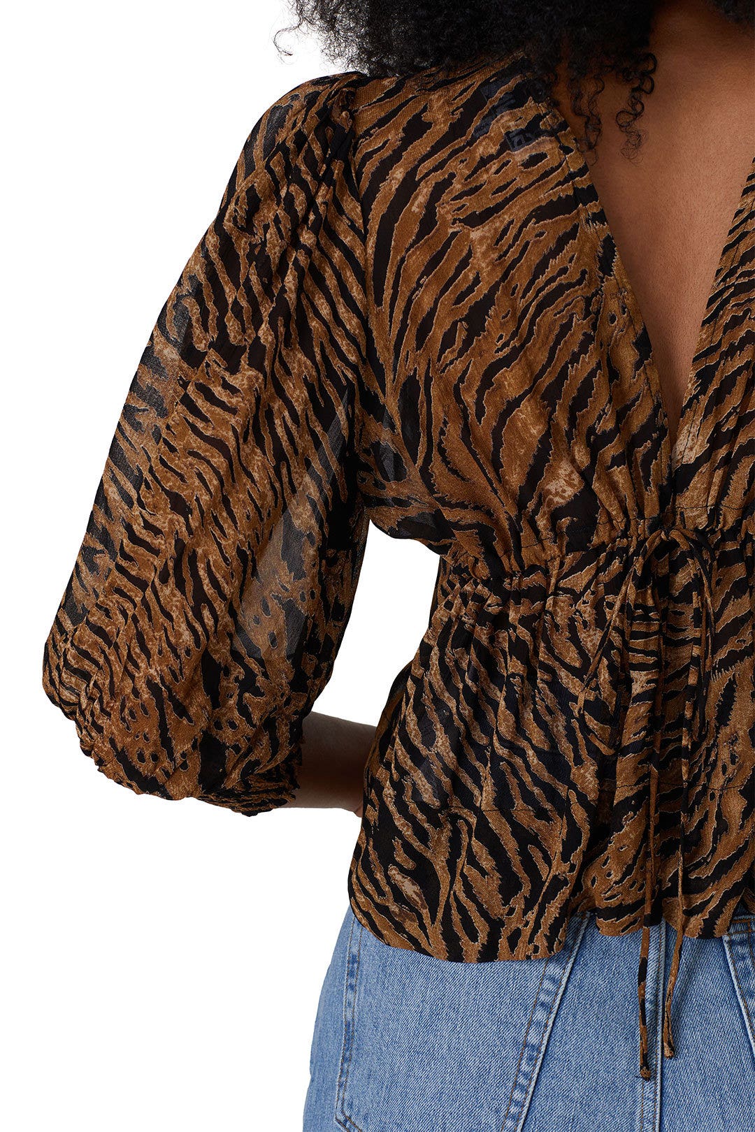 Tiger Print Blouse by GANNI 3