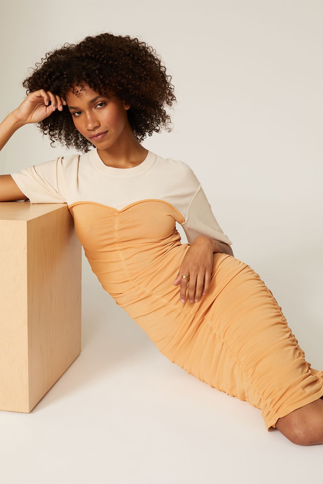 Charleigh Ruched Tee Dress by SIMKHAI 3
